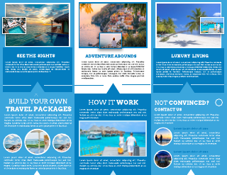 Blue Brochures Travel