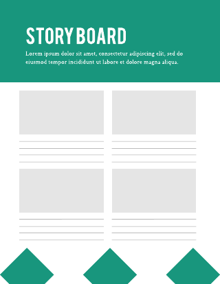 Green Story Board Template