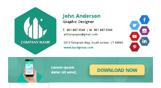 Green Tech Email Signature Template