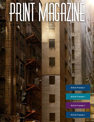 urban print magazine template