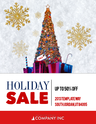 Christmas Tree Sale Retail Flyer Template