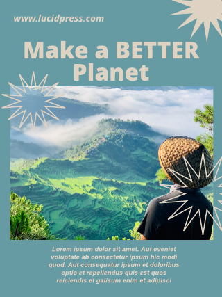Make a Better Planet Blue Template