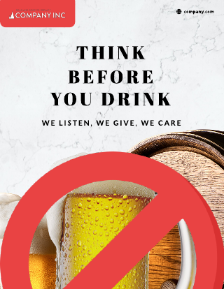 Alcohol Awareness Flyer Template