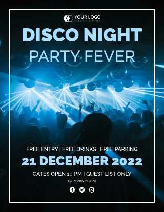 Disco Night Club Flyer Template
