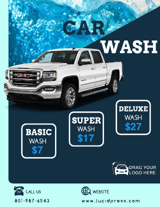 Professional Car Wash Flyer Template
