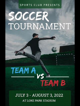 Sports Club Soccer Tournament Template