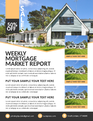 Yellow Mortgage Flyer Template