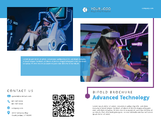 Advanced Technology Bifold Brochure Template