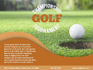 Golf Championship Poster Template