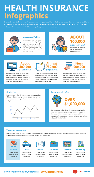 Health Insurance Infographic Template
