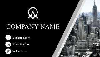 White & Grey Creative Business Card Template