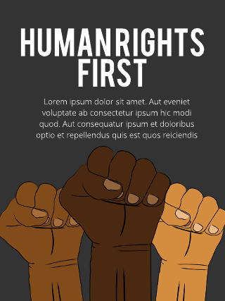 Human Rights First Poster Template