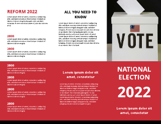 Vote Wisely Campaign Brochure Template