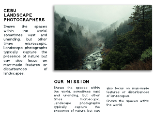 Landscape Photography Brochure Template