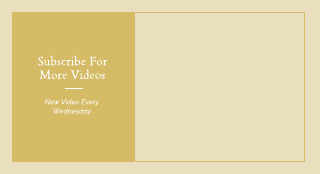 Classic Gold Youtube End Screen Template