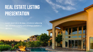 Orange White Real Estate Listing Presentation Template