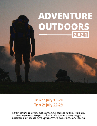 Adventure Summer Camp Flyer Template