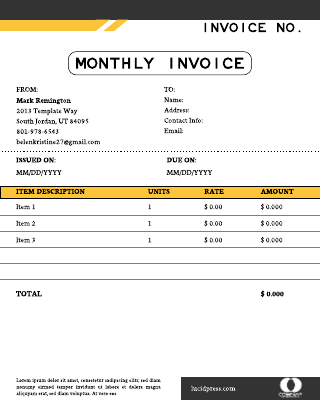 free invoice templates examples