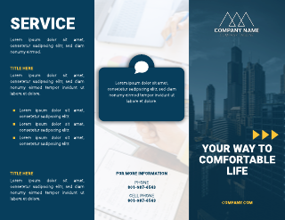 Life Insurance Overview Tri-Fold Brochure Template