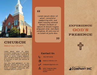 Church Tri-Fold Brochure Template