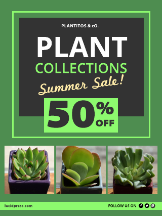 Plant Collection Retail Poster Template