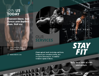 Stay Fit Brochure Template
