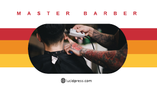 Stripes Barber Business Card Template