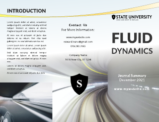 Science Speed Blur Brochure Template
