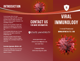 Science Viral Red Brochure Template