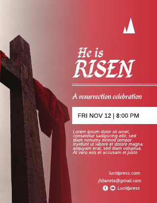 Resurrection Celebration Flyer Template