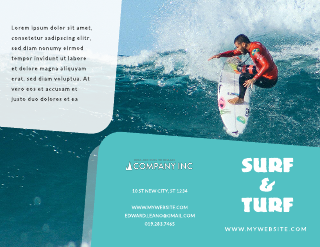 Travel Surf Brochure Template