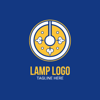 Lamp Logo Template