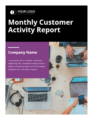 Monthly Customer Activity Report Template
