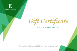Gardens Hotel Gift Certificate Template