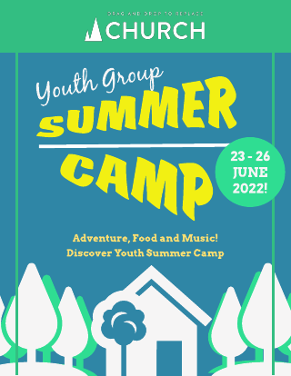 Youth Group Summer Camp Flyer Template