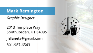 Clean Service Business Card Template