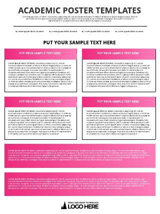 Gradient Pink  Academic Poster Template