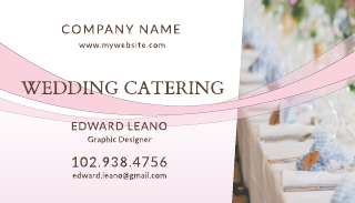 Catering Wedding Business Card Template