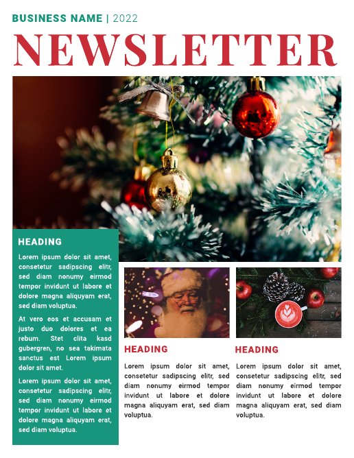 Free Holiday Newsletter Templates & Examples