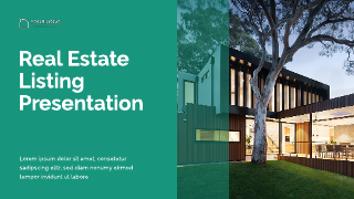 Green White  Real Estate Listing Presentation Template