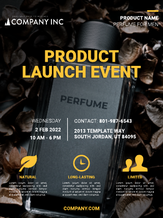 Business Product Launch Event Poster Template