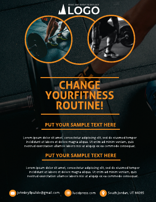 Body Builder Personal Trainer Flyers Template