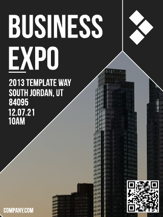 Black Business Expo Poster Template