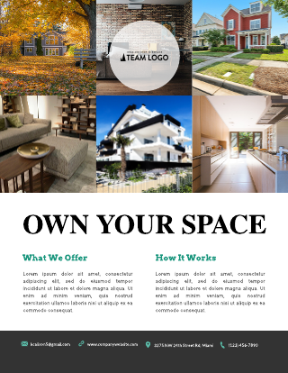 free real estate flyer templates examples