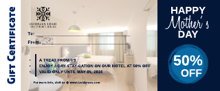 Hotel Mother's Day Special Gift Certificate