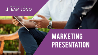 Purple Marketing Presentation Template