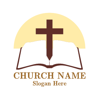 Brown Yellow Church Logo Template