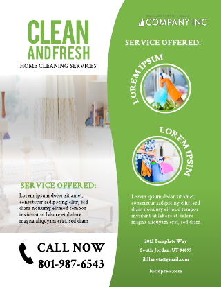 Home Cleaning Flyer Template