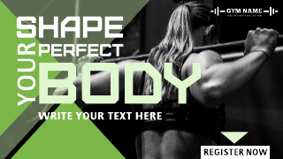 Shape Your Body Green Gym Website Template