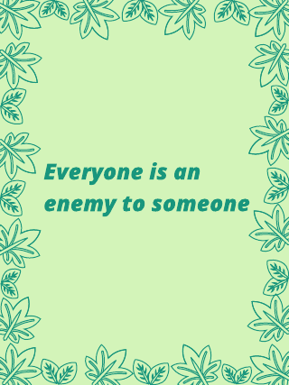 Quote Every1 is an Enemy Poster Template